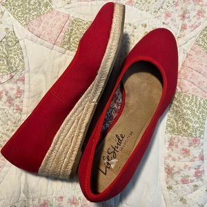COPY - Life Stride red wedge, size 9.5.